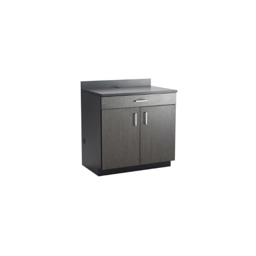 Hospitality Base Cabinet, One Drawer/Two Door, Asian Night/Black